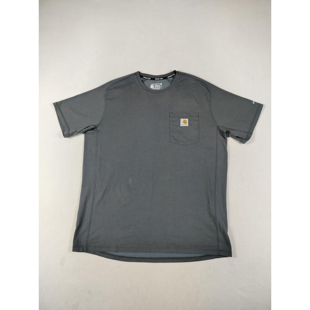 Carhartt Force Shirt‎ Men Large Gray Relaxed Fit American Heritage Work Wear